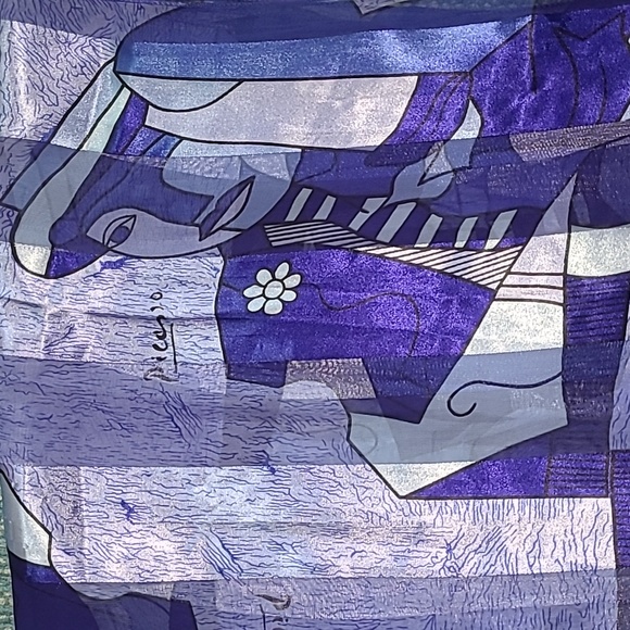 Picasso Printed Scarf - Picture 4 of 6